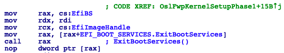ExitBootService