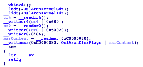 OslArchTransferToKernel